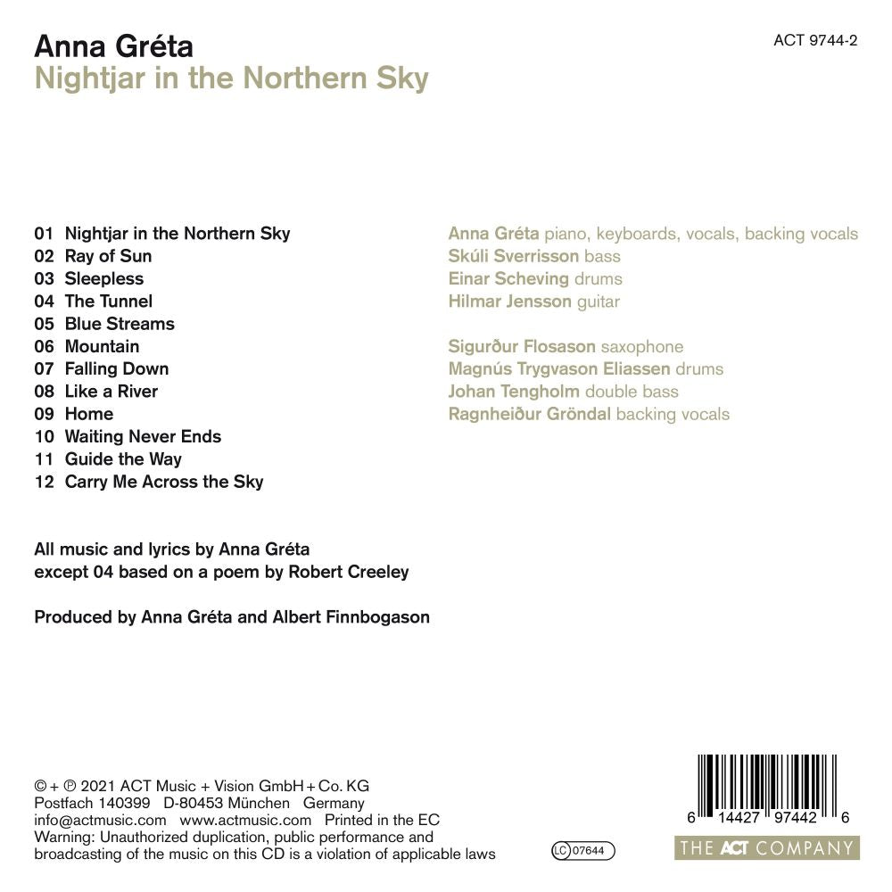 Anna Gréta - Nightjar in the Northern Sky ซีดี