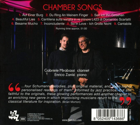 ซีดีเพลง Gabriele Mirabassi Enrico Zanisi Chamber