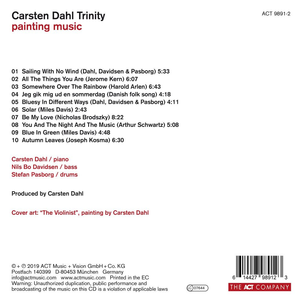 Carsten Dahl Trinity - ดนตรีประกอบภาพวาด - ซีดี